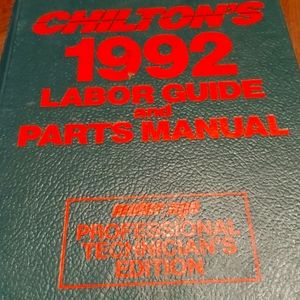 Chiltons labor guide and parts manual.